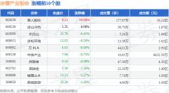 冰雪产业板块5月23日跌069%ST新元领跌主力资金净流入315亿元