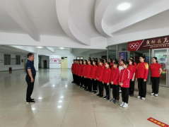 广西艺术体操队出征2025年全国艺术体操锦标赛暨第十五届全国运动会资格赛