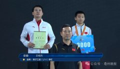王柏方全国体操赛场勇夺单杠冠军 为亳州实现“零的突破”